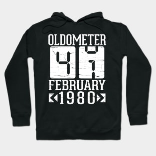 Happy Birthday To Me You Papa Daddy Mom Uncle Brother Son Oldometer 41 Years Born In February 1980 Hoodie